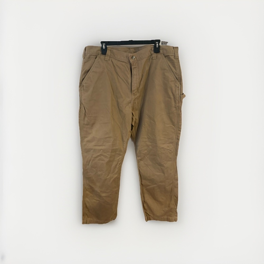 Carhartt Men's Work Pants 40x30 Twill Relaxed Fit Utility B324-ĐKN| Brown Tan